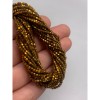 Каменные бусины, Гематит синтетический, старое золото, шайба, размер 2х2 мм, нить 38 см