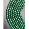 Каменные бусины, Халцедон, изумрудный, тонированный, кубик, огранка, 8,5х8,5 мм, длина нити 38 см