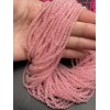 Каменные бусины, Розовый Кварц, шарик гладкий, 3 мм, длина нити 38 см