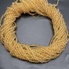 Каменные бусины, Цитрин, шарик гладкий, 3 мм, длина нити 38 см