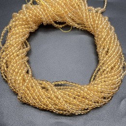 Каменные бусины, Цитрин, шарик гладкий, 3 мм, длина нити 38 см