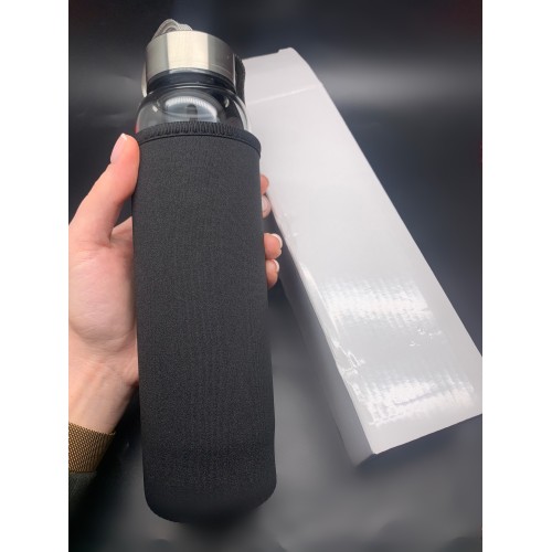 Бутылка для воды, кристалл "Флюорит", объём 500 мл, в комплекте чехол и упаковка