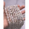 Каменные бусины, Лунный камень, не обработанный, фриформы, 7-9 мм, длина нити 38 см