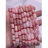 Каменные бусины, Опал розовый, не обработанный, столбики, 11х7 мм, длина нити 38 см