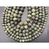 Каменные бусины, Змеевик, шарик гладкий, 8-8,5 мм, длина нити 38 см