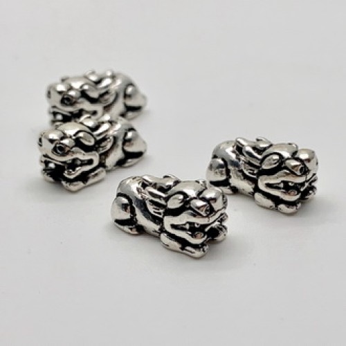 Пияо №3, тайское серебро, размер 13х5 мм, цена за 1 шт.