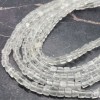 Каменные бусины, Горный хрусталь, кубик гладкий, 4х4 мм, длина нити 38 см