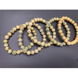 Каменные бусины, Эвхлорин (Эухлорин), шарик гладкий, 8 мм, длина нити 19 см