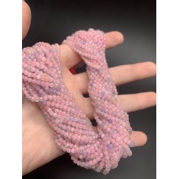 Каменные бусины, Берилловый Микс, шарик огранка, 3 мм, длина нити 38 см