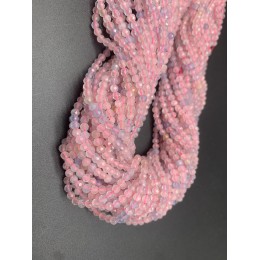 Каменные бусины, Берилловый Микс, шарик огранка, 3 мм, длина нити 38 см