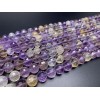 Каменные бусины, Аметрин люкс, в ювелирной огранке, шарик 10 мм, длина нити 38 см