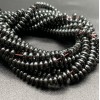 Каменные бусины, Гематит синтетический, темное серебро, диск, размер 4х2 мм, нить 38 см