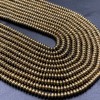 Каменные бусины, Гематит синтетический, золото, диск, размер 4х2 мм, нить 38 см