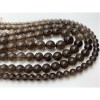 Каменные бусины, Раухтопаз, дымчатый кварц, шарик гладкий, размер 6-6,5 мм, длина нити 38 см