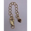 Карабин, замочек, плоский, латунь, под золото, 12 мм, с удлинителем 50 мм, подвеска сердечко, цена за 1 шт