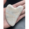 Скребок "Сердце" для массажа Гуаша из Кварцита, 100 x 50 x 5 мм