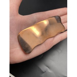 Скребок "Корона" для массажа Гуаша из Меди, 100 x 50 мм