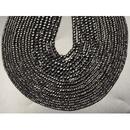 Каменные бусины, Шпинель, огранка, рондель, 1,5х2 мм, длина нити 38 см