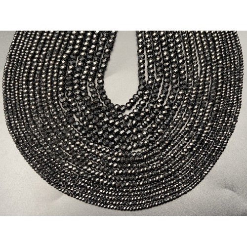 Каменные бусины, Шпинель, огранка, рондель, 2х3 мм, длина нити 38 см