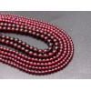 Каменные бусины, Гранат, шарик гладкий, 2-2,5 мм, длина нити 38 см
