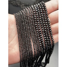 Каменные бусины, Шпинель, огранка, рондель, 4х3 мм, длина нити 38 см