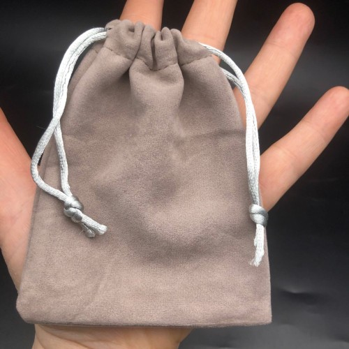 Мешочек, велюр, размер 11 х 8,5 см, мокко