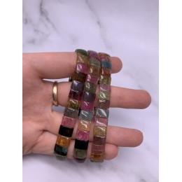 Браслет, Турмалин, люкс, 9,5 x 6,5 мм, 30 пластин