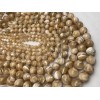Каменные бусины, Перламутр бежевый, тонированный, 8-8,5 мм, шарик гладкий, длина нити 39 см