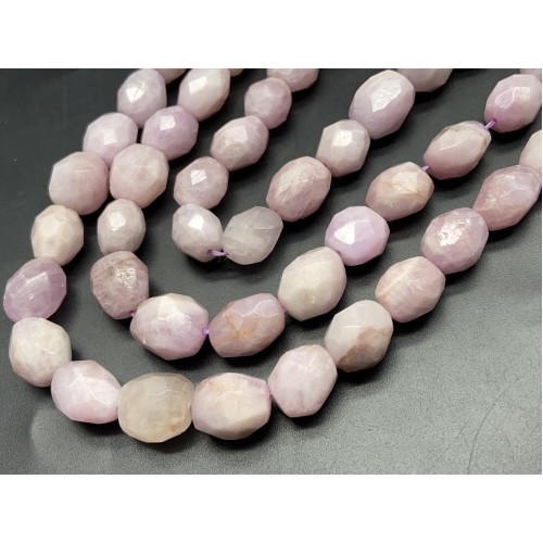Каменные бусины, Кунцит, фриформы, 16х12 мм, длина нити 38 см