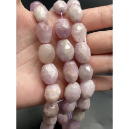 Каменные бусины, Кунцит, фриформы, 16х12 мм, длина нити 38 см