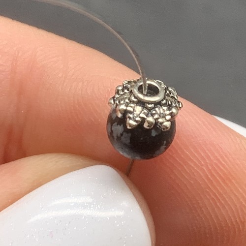 Шапочка, тайское серебро, размер 6,4х2 мм, цена за 1 шт.