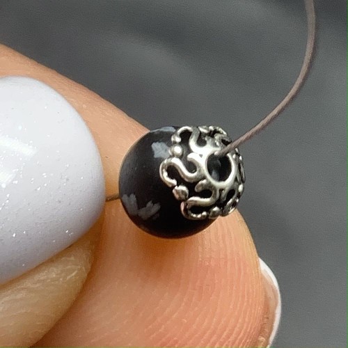 Шапочка, тайское серебро, размер 5,5х2,5 мм, цена  за 1 шт.