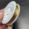 Проволока гибкая, для рукоделия, цвет золото, медь с покрытием, толщина 0,3 мм, цена за 1 катушку