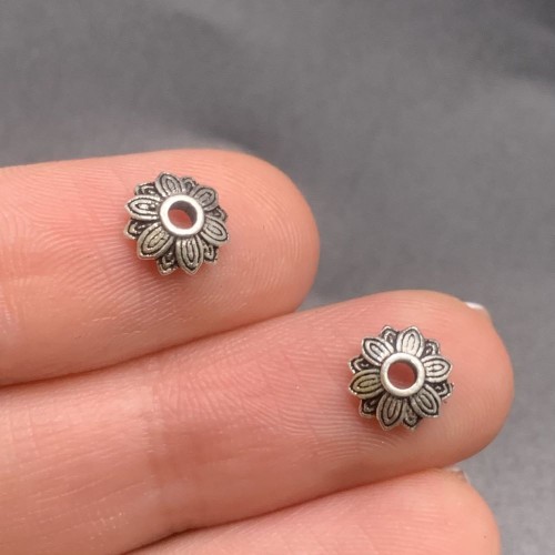 Шапочка, из тайского серебра, размер 8х2,5 мм