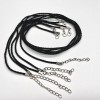 Шнуры черные, толстые, 50 см, 5 штук