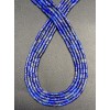 Каменные бусины, Лазурит, трубочки, 4х2 мм, длина нити 38 см