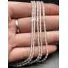 Каменные бусины, Горный Хрусталь, трубочки, 4х2 мм, длина нити 38 см