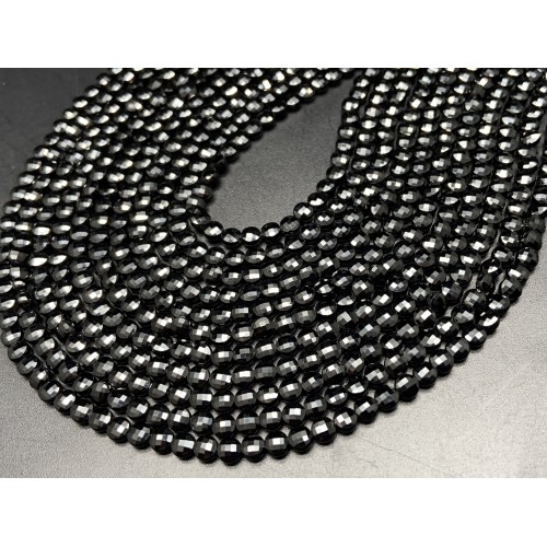 Каменные бусины, Шпинель, монетка, огранка, 4х2,5 мм, длина нити 38 см