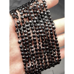 Каменные бусины, Шпинель, монетка, огранка, 4х2,5 мм, длина нити 38 см
