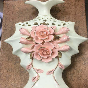 Ваза для декора "Розовые Розы", 29x36 см