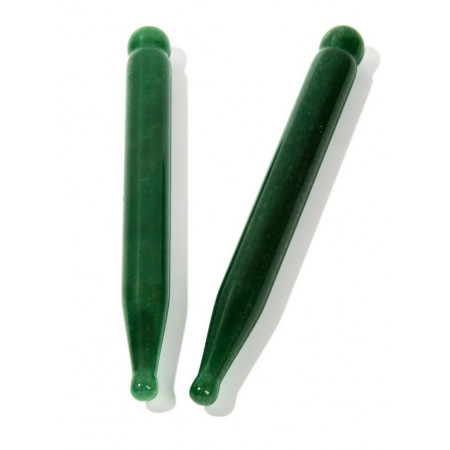 Палочка тонкая из зеленого авантюрина, 120х10 мм