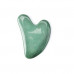 Скребок для Гуаша из зеленого авантюрина в форме сердца, 80 x 60 x 5 мм арт. 1099